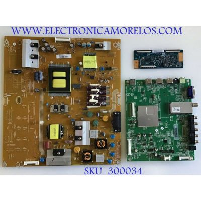 KIT DE TARJETAS PARA TV NEC / MAIN TXCCB01K038, 715G5451-M01-001-004K / FUENTE ADTVC2415XB9Q, 715G5173-P02-W21-002M / T-CON 55.42T23.C09, T315HW07 / PANEL T420HVN01.2 / MODELO E423